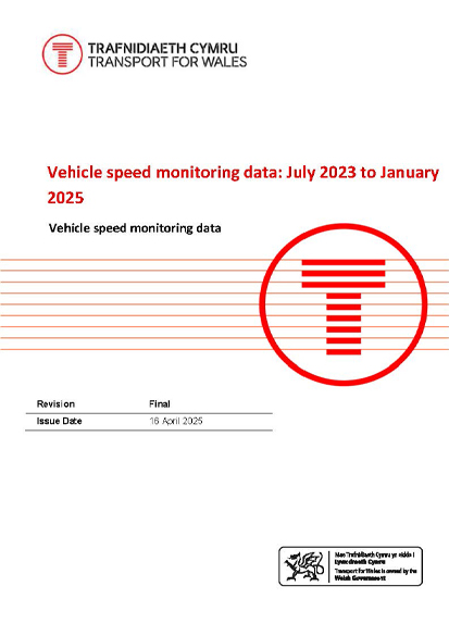 Vehicle speed monitoring data: July 2023 to January 2025