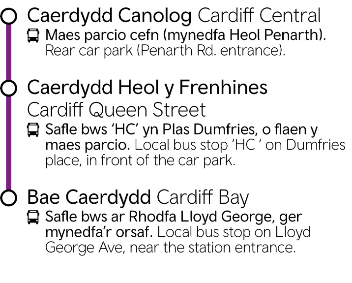 Cardiff Central - Cardiff Bay