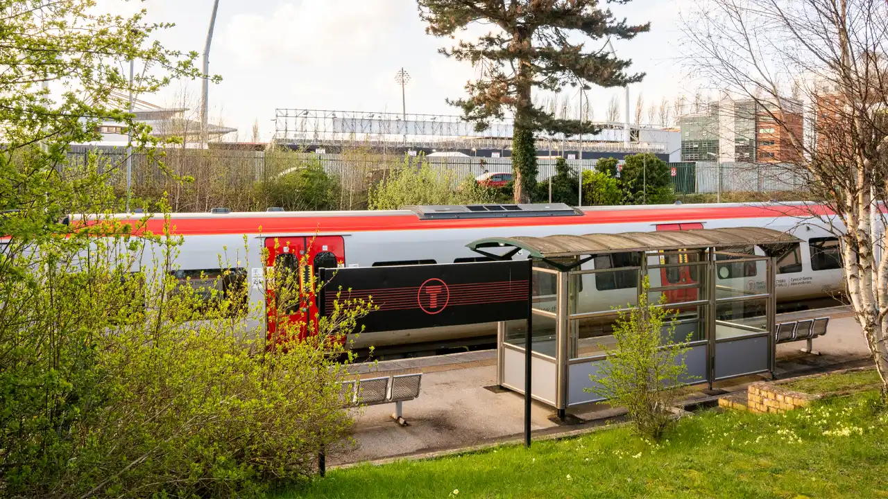 Train at Wrexham