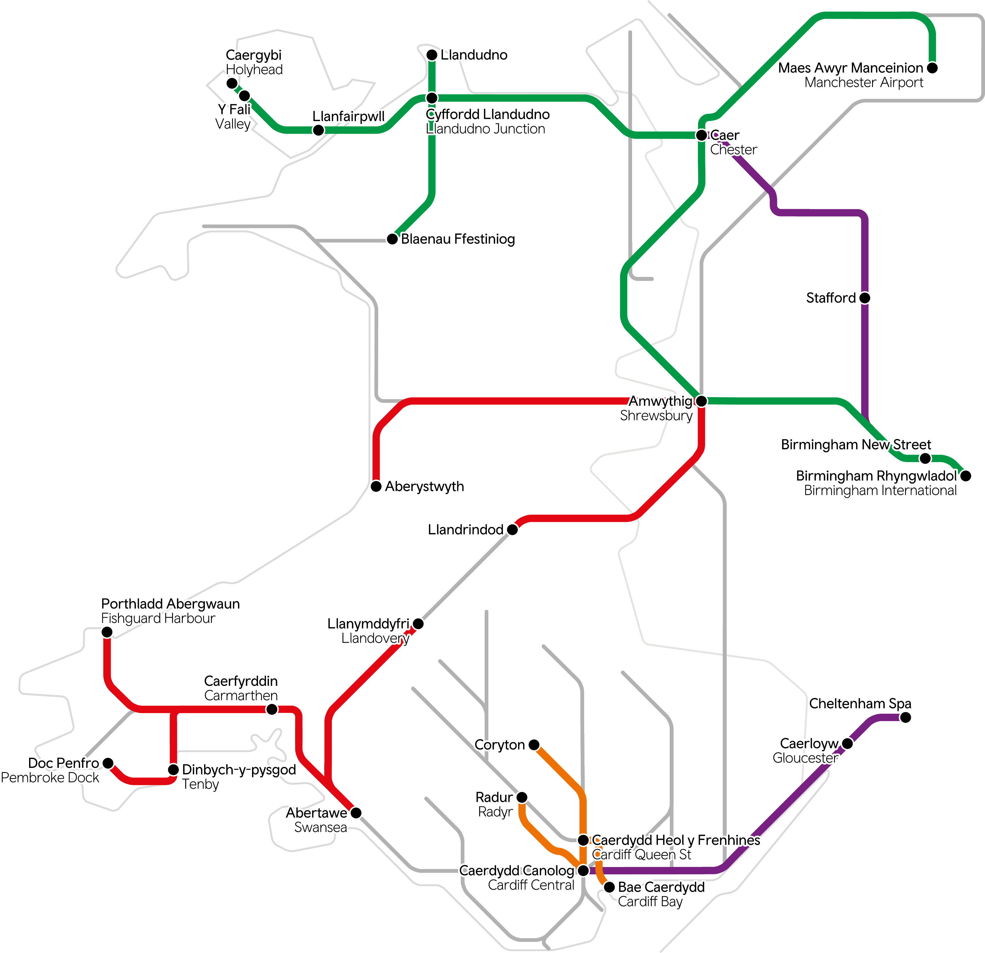Timetable Changes Map