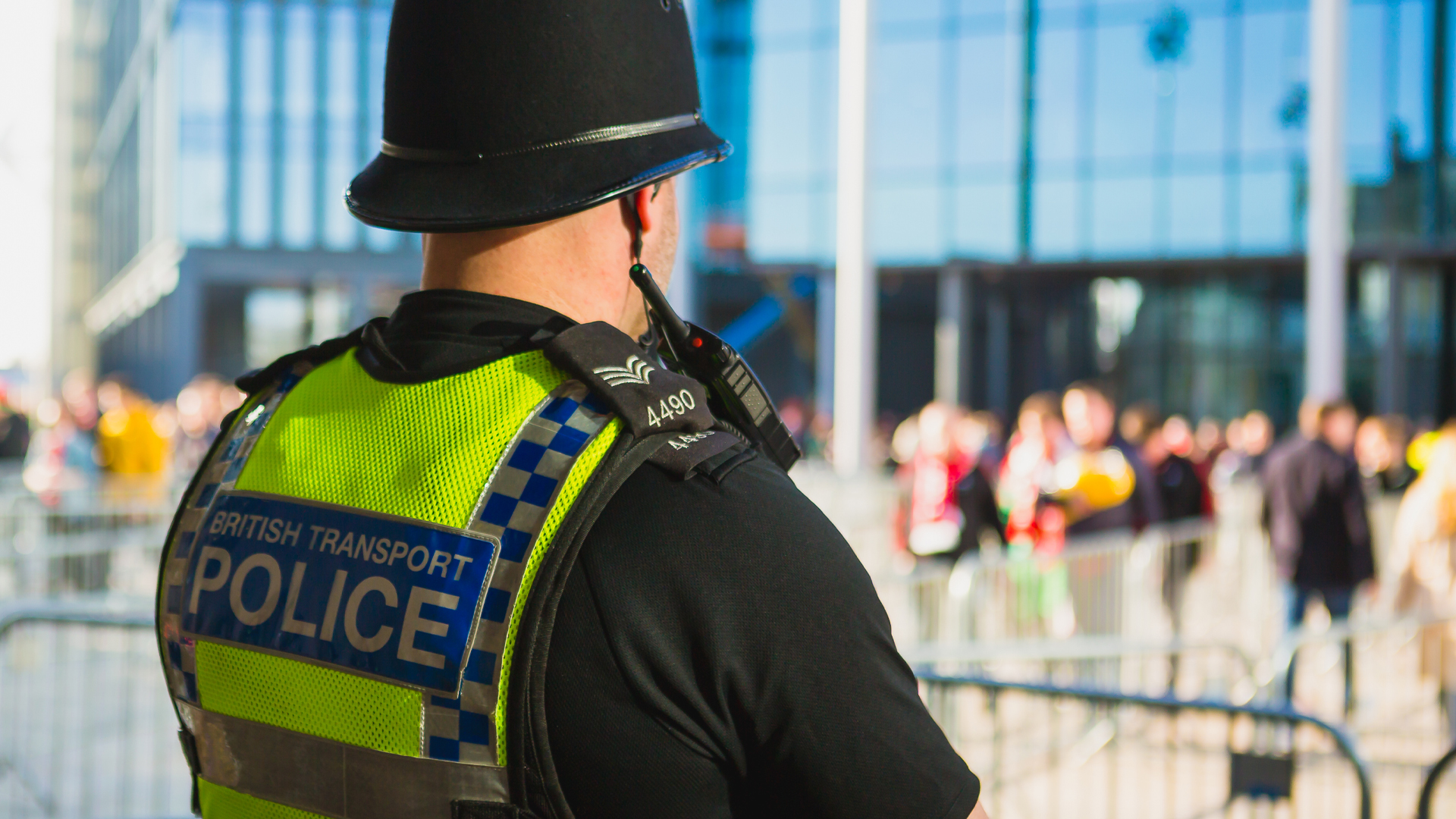 British Transport Police at Cardiff Central during an event