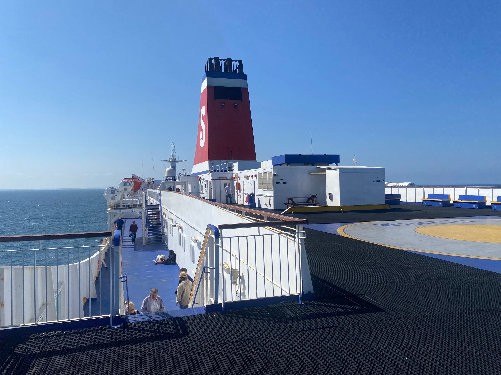 A view from onboard the Stena Line ferry