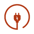Red EV charger icon