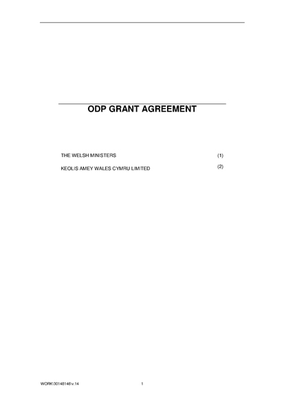 ODP Grant Agreement 2018