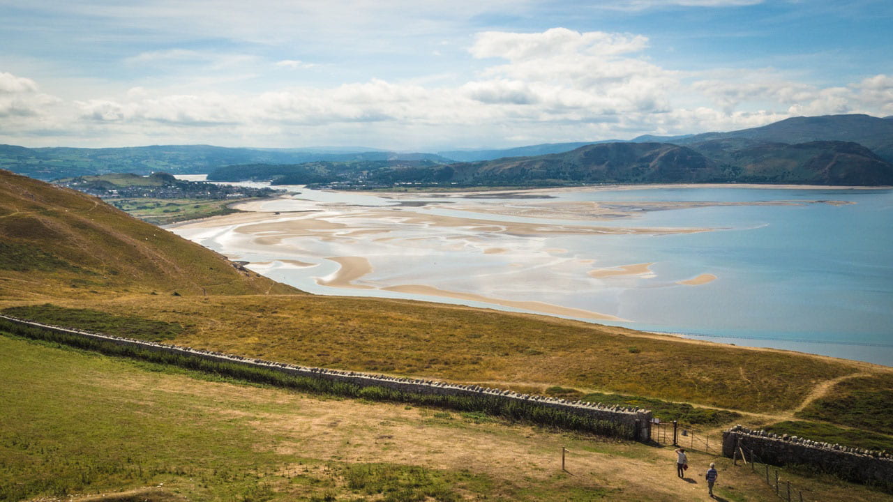 Photographic view of the bay in Llandudno