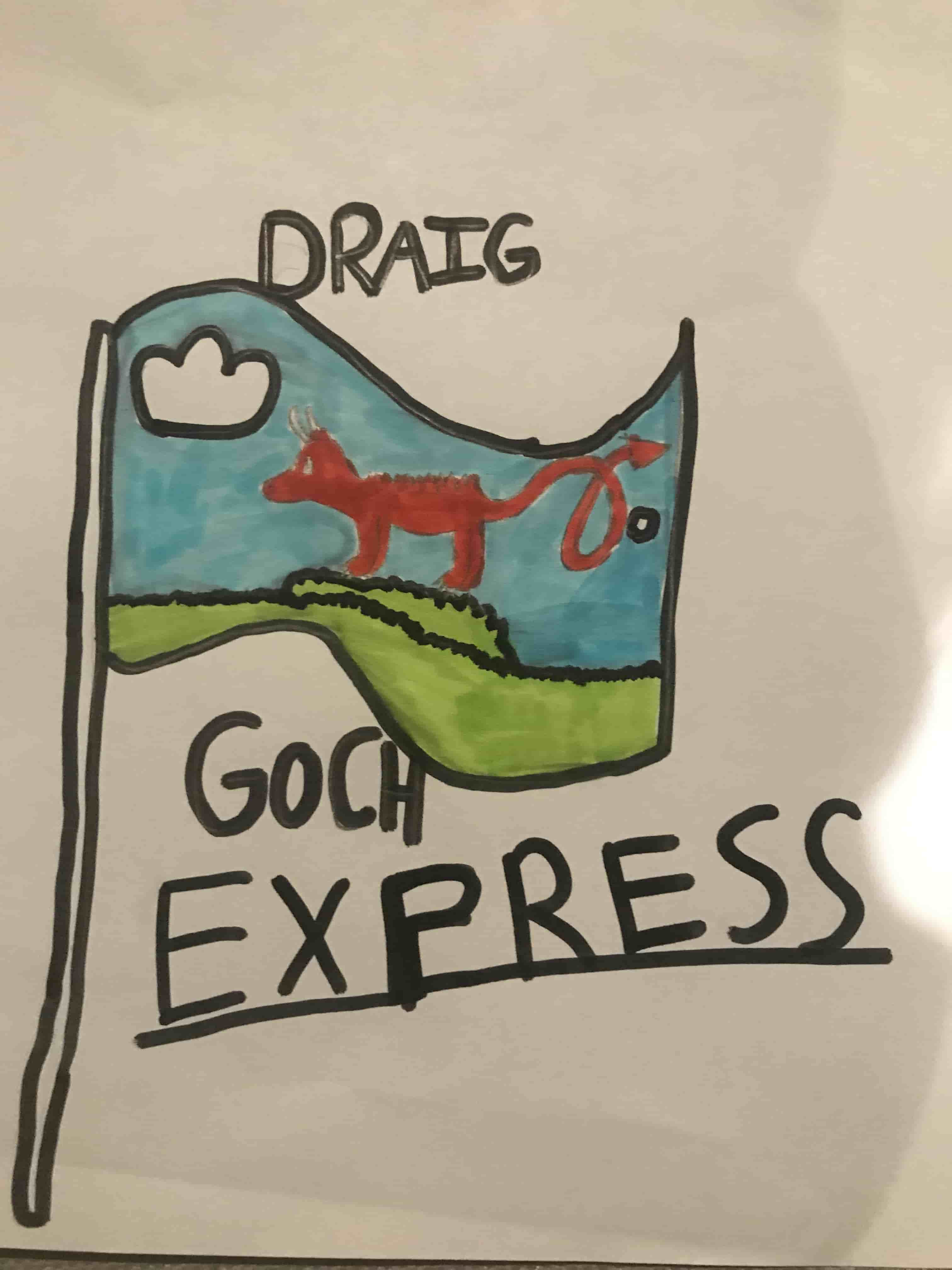 Y Ddraig Goch/The Red Dragon named by Isabella