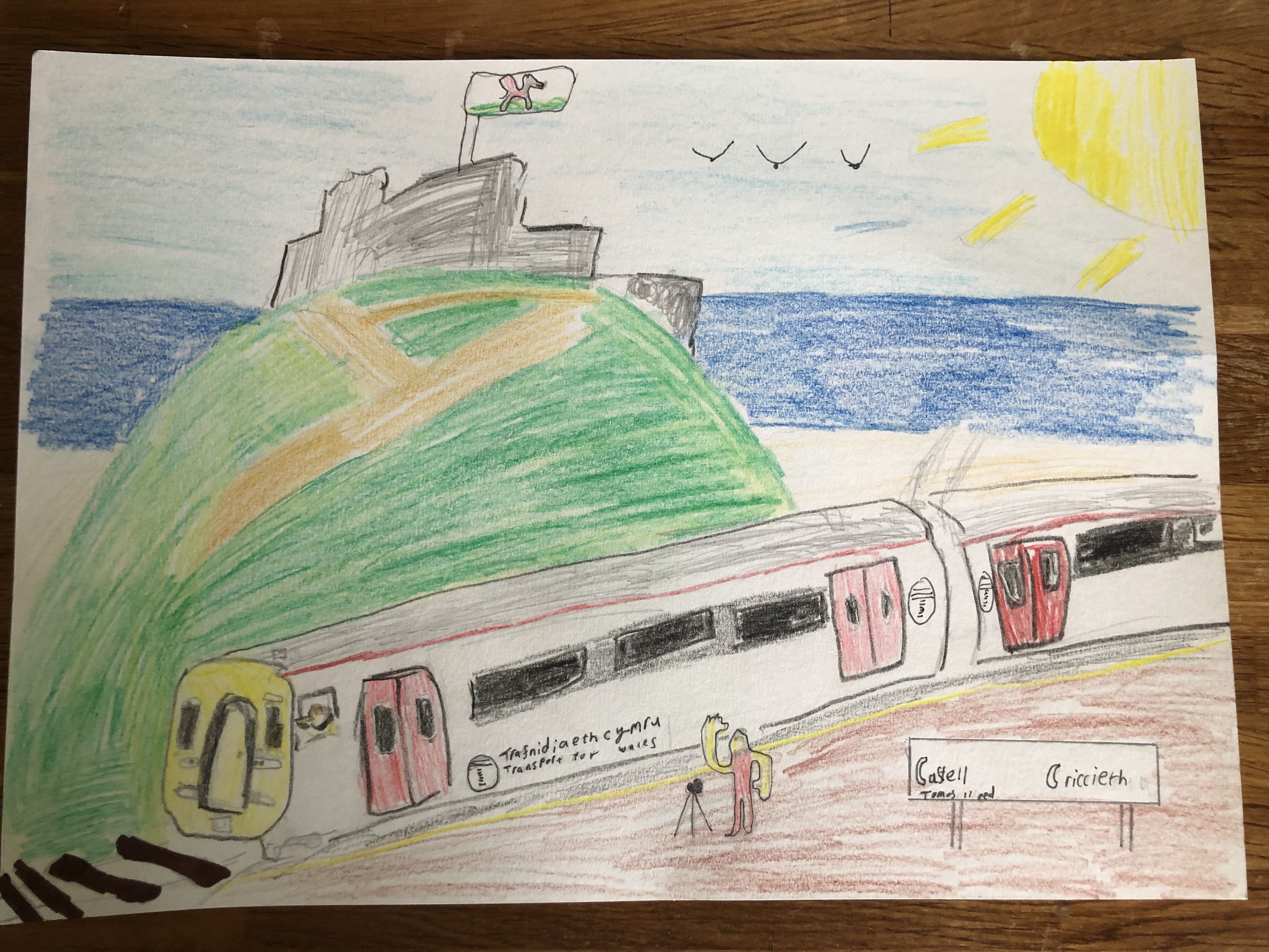 Castell Cricieth named by Tomos