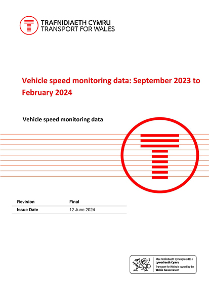 Vehicle speed monitoring data: September 2023 to February 2024