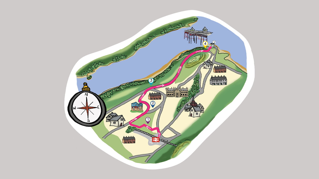 Bangor route map