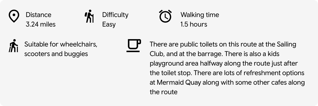 Cardiff Bay route information