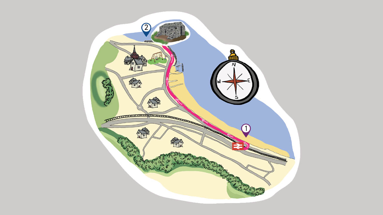 Colwyn route map