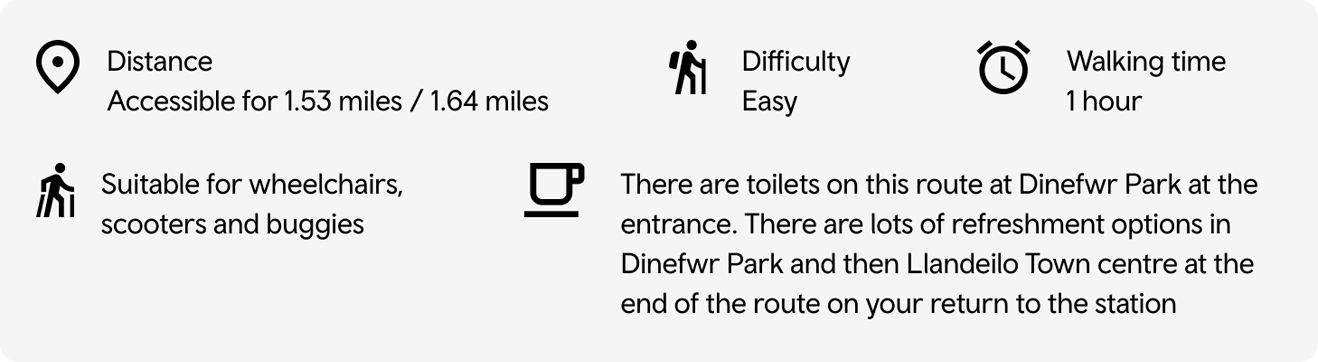 Llandeilo route information