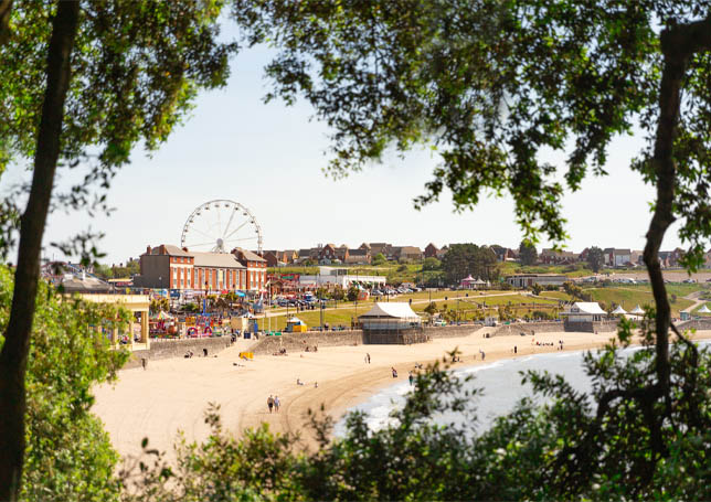 Barry Island beach and landscape