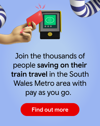 Join the thousands of people saving on their train travel in the South Wales Metro area with pay as you go. Find out more.