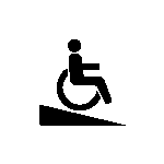 Access ramps icon