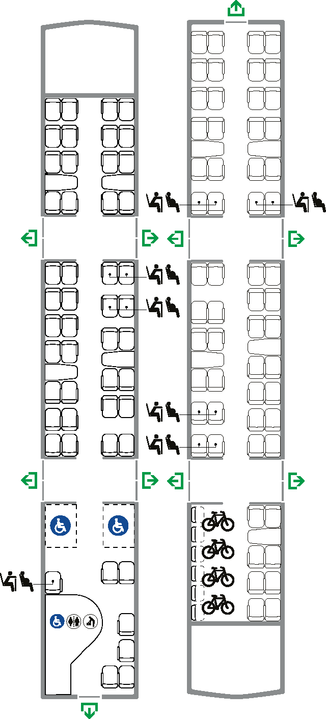 Class 150 carriage layout