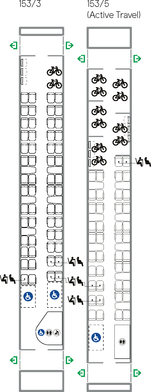 Class 153 carriage layout