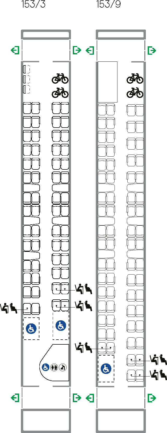 Class 153 carriage layout