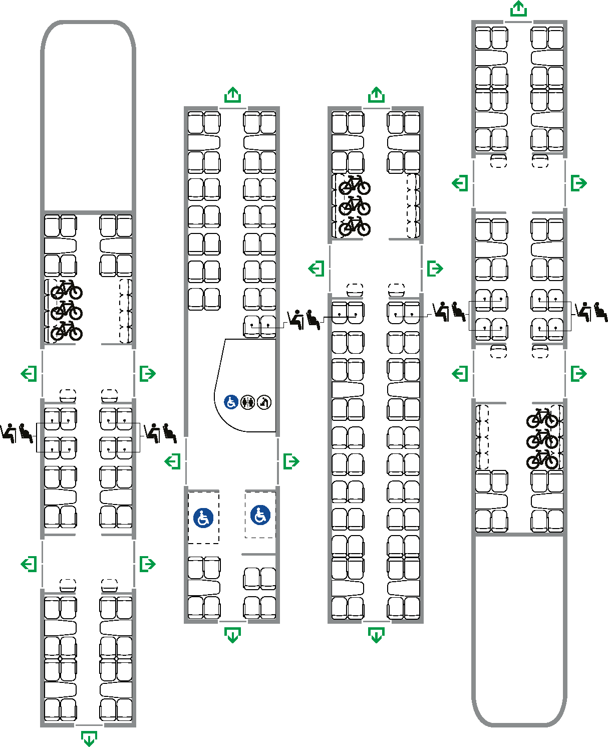 Class 231 carriage layout