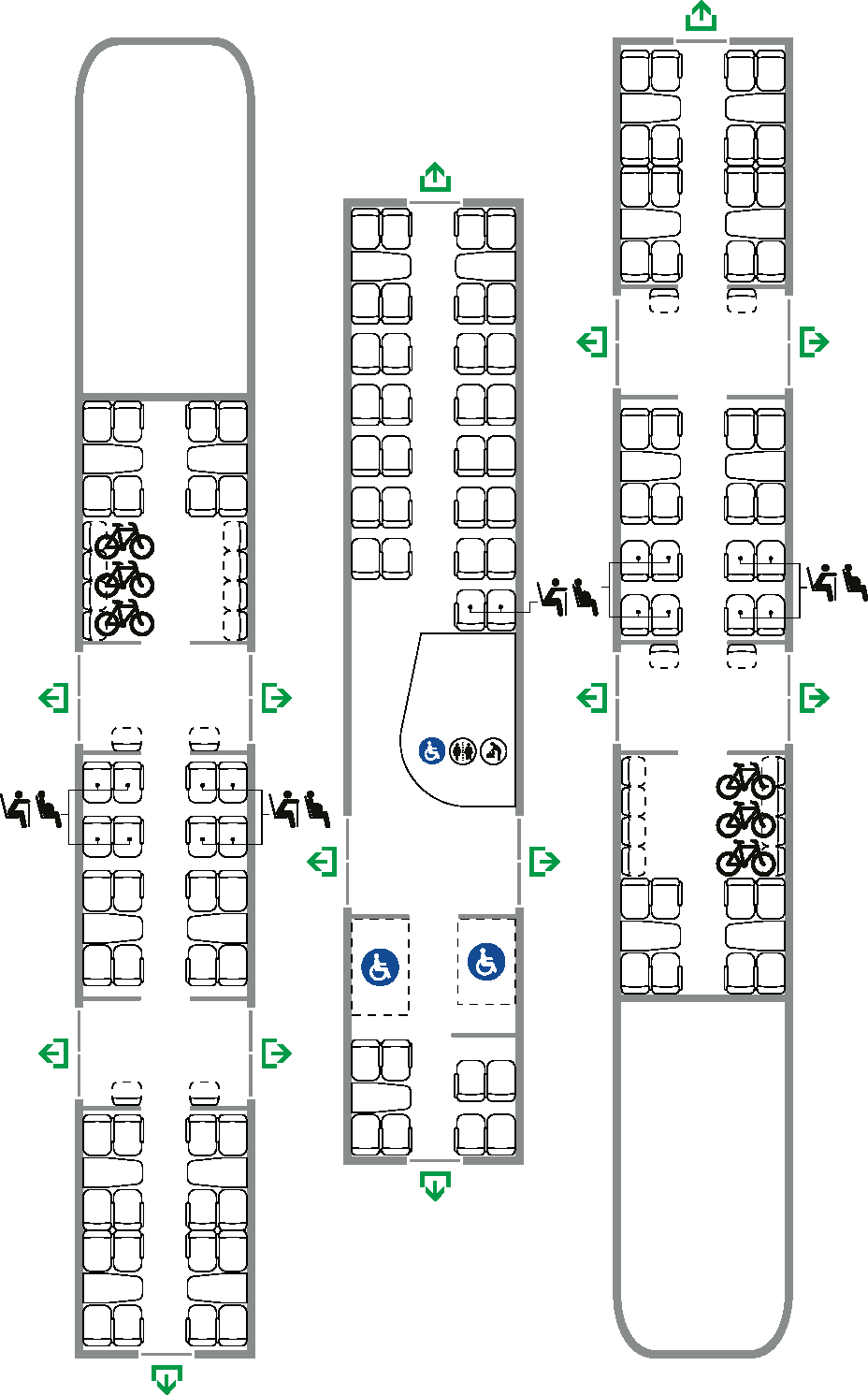 Class 756 Flirt carriage layout