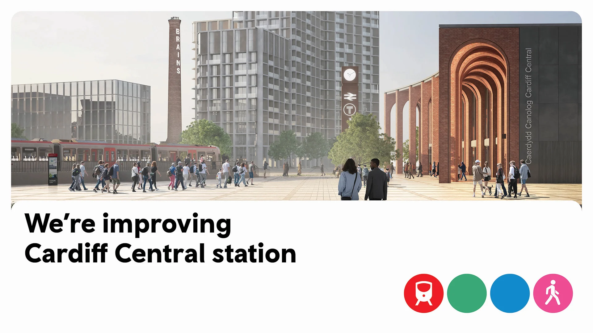 We're improving Cardiff Central station