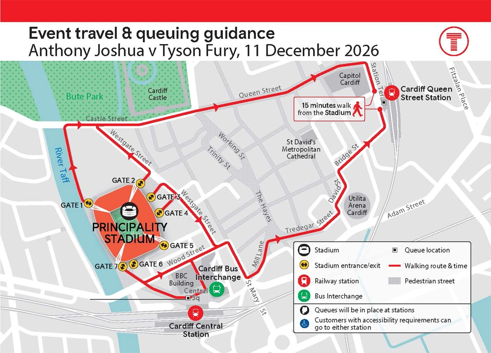Event travel and queuing guidance