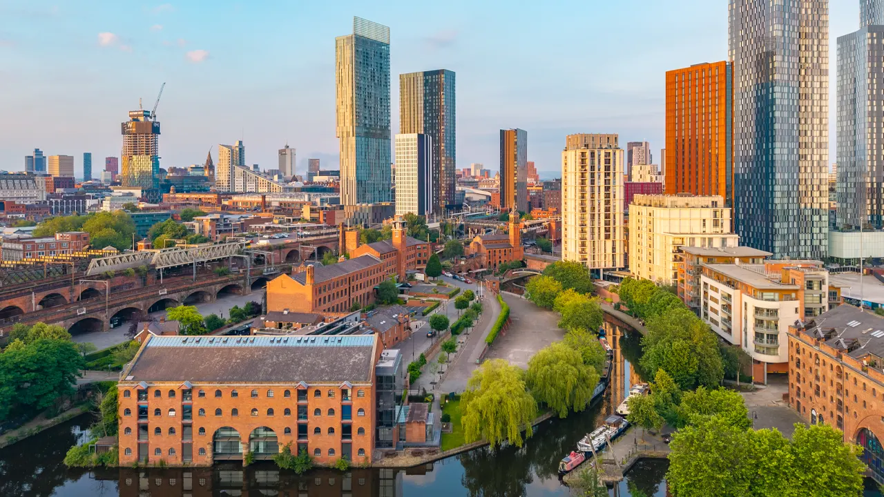 Castlefield Basin and Bridgewater Canal area