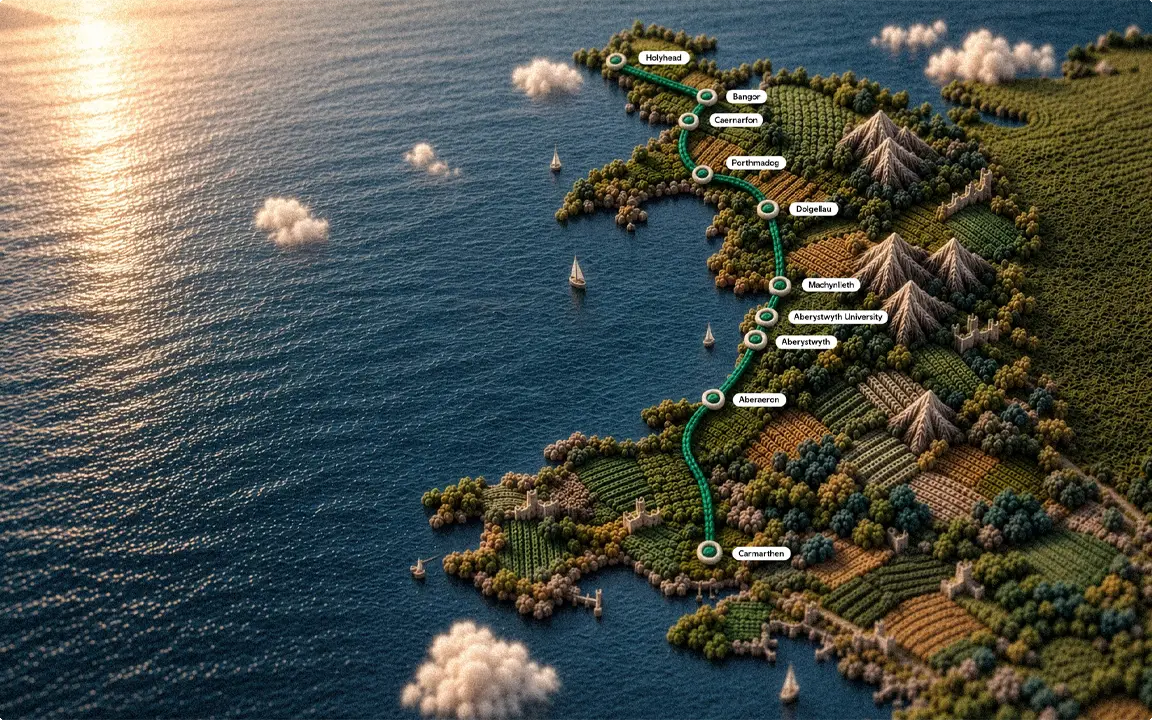 TaithCymru map