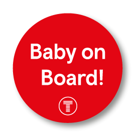Transport for Wales Baby on Board Badge