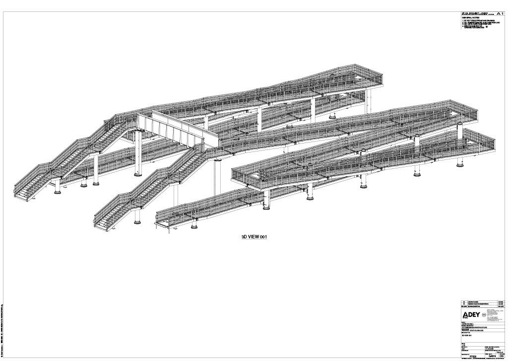 Drawing of Fernhill footbridge