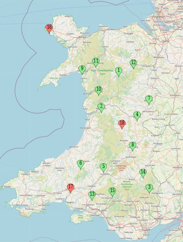 Electric Vehicle charging points map