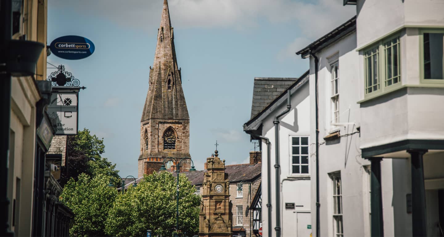 Ruthin town centre