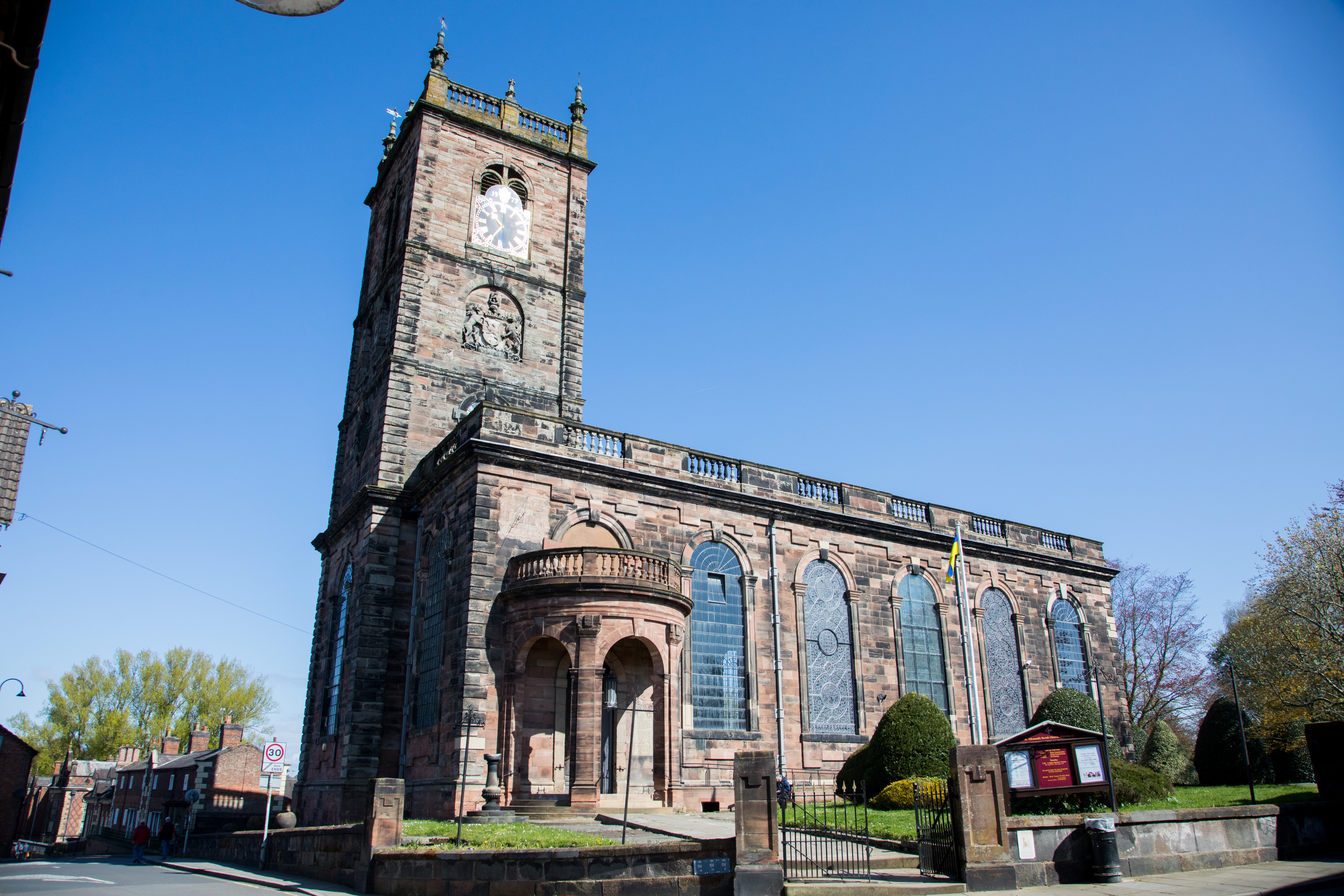 St Alkmunds on a sunny day