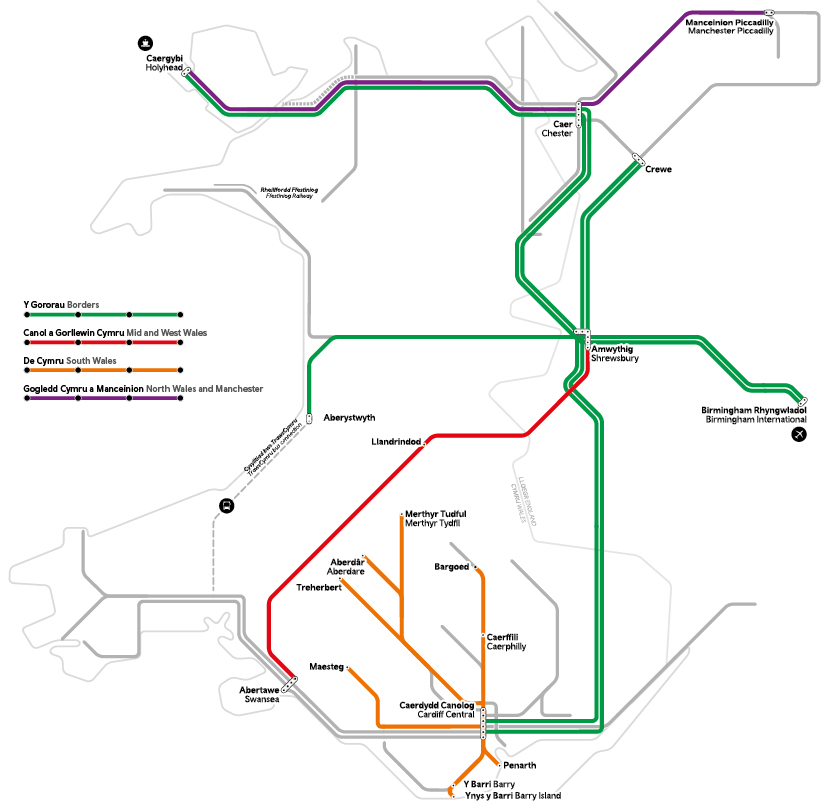 Timetable significant changes December 2022 newtwork map