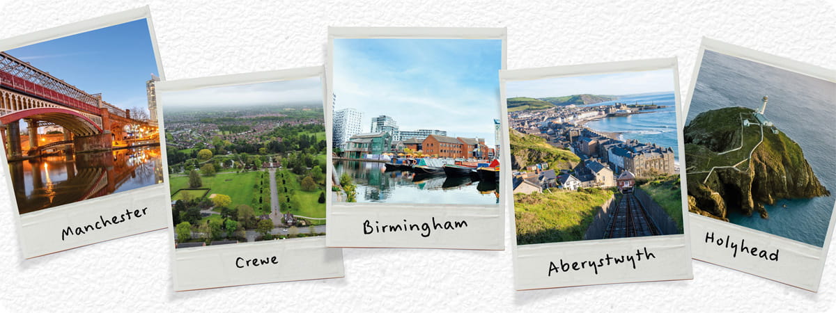Manchester - Crewe - Birmingham - Aberystwyth - Holyhead